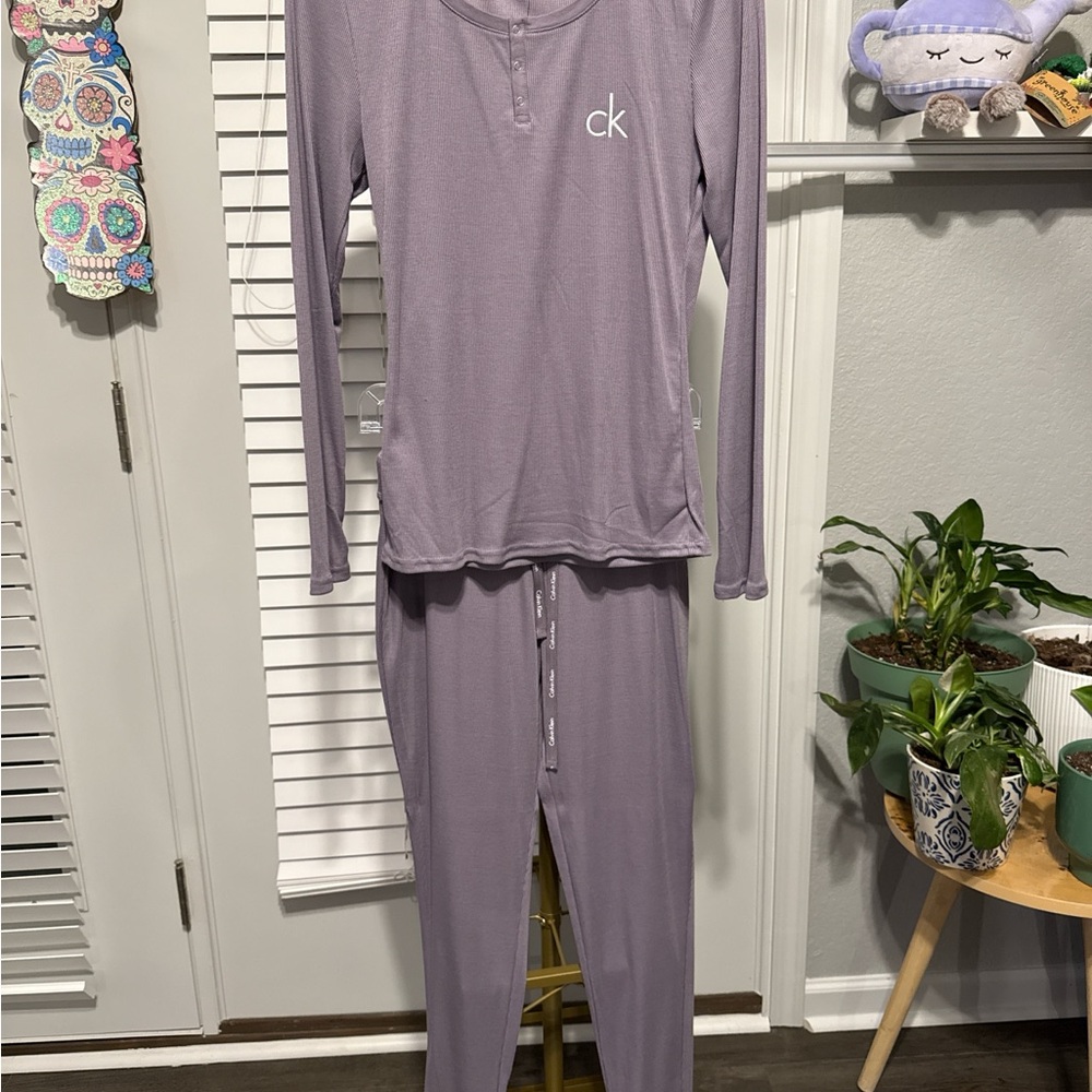 Calvin Klein Pajama Set in Lavender